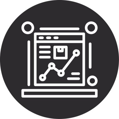 seo modern simgesinin vektör illüstrasyonu