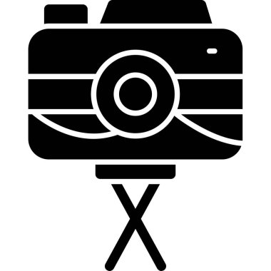 Kamera simgesi. Kamera vektör simgesi web için basit çizimi