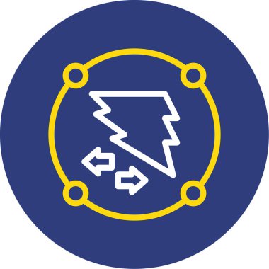 Dairesel çerçevenin vektör simgesi