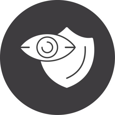 Göz. Web simgesi basit illüstrasyon