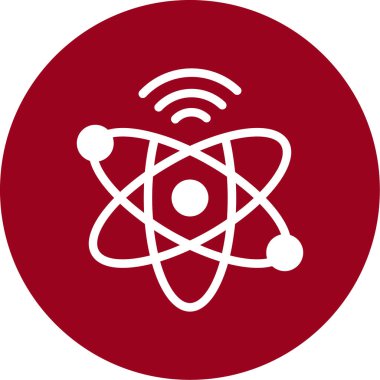 atom simgesi vektör illüstrasyonu