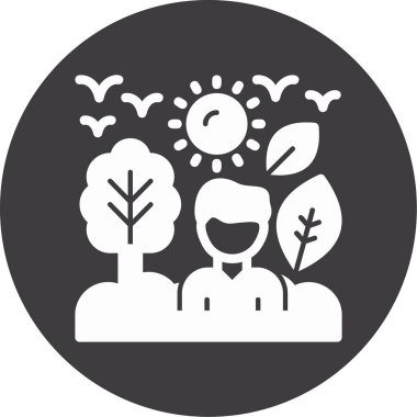 İnsanlar simgesi. Vektör çizim