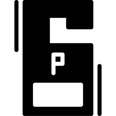 Bir harf simgesinin vektör illüstrasyonu