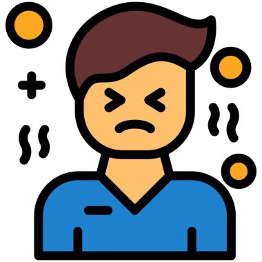 Dosyalanmış özet biçiminde hasta hastalık adam simgesi