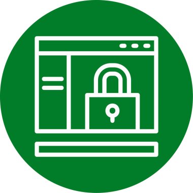 ikon vektör illüstrasyonunu kilitle