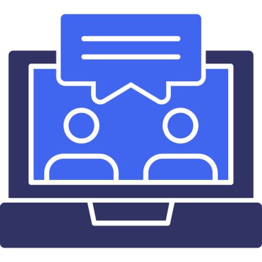 Bilgisayar. Web simgesi basit illüstrasyon