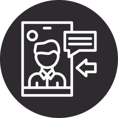 iş simgesi vektör illüstrasyonu