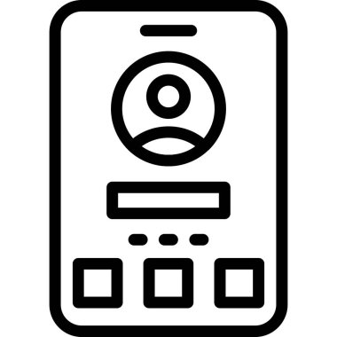 Telefon simgesi vektör illüstrasyonu