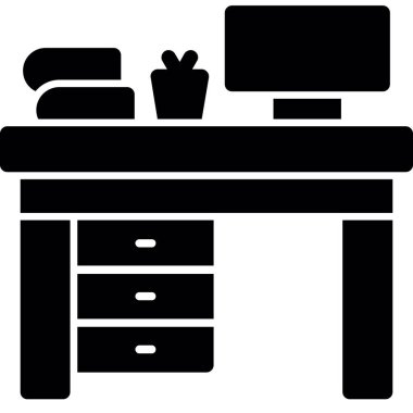 masa simgesi vektör illüstrasyonu