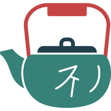 çay poşeti simgesi, vektör illüstrasyonu