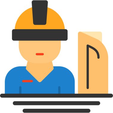 İnşaat mühendisi işçi simgesi