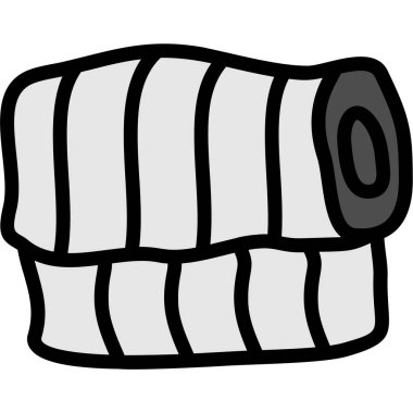 Çizgi film varil simgesinin vektör çizimi