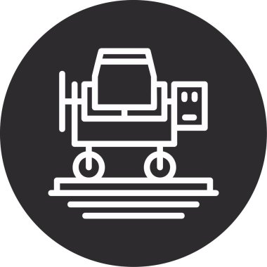 Modern oto tamir simgesinin vektör illüstrasyonu