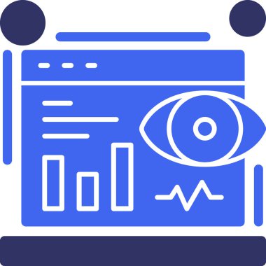 Analiz iş finans simgesi - taslak biçimi