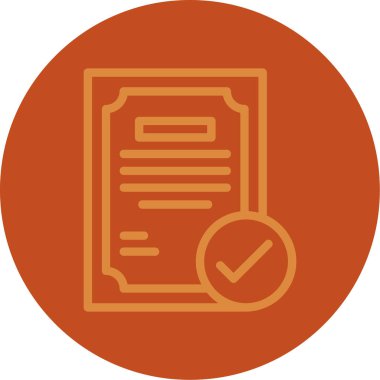 İşaretleme simgesi vektör illüstrasyonunu kontrol et