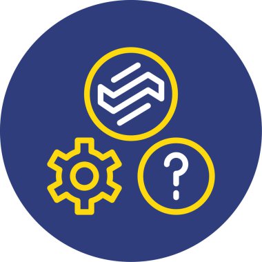 Sınav Dalga İkili Çizgi Çemberi, Vektör Resimleri