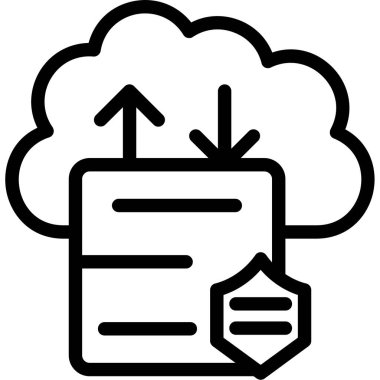 Veri Depolama simgesi, vektör illüstrasyonu