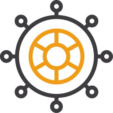 ağ bağlantı vektörü simgesi