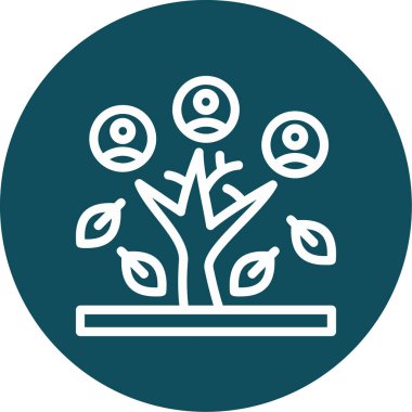 Güzel Ağaç Kabartma Vektörü Simgesi