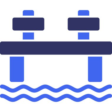 Su havuzu. Basit illüstrasyon