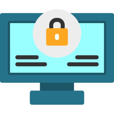 ikon vektör illüstrasyonunu kilitle