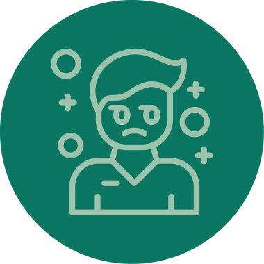 Adamım. Web simgesi basit illüstrasyon