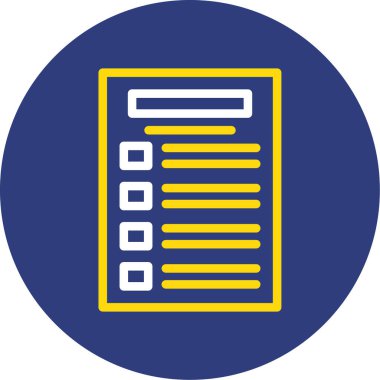 belge simgesi vektör illüstrasyonu