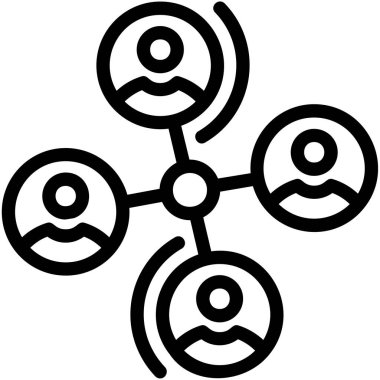 ağ bağlantısı simgesi ana hat biçiminde