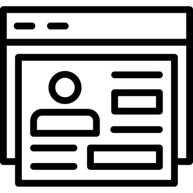 Belge. Web simgesi basit illüstrasyon