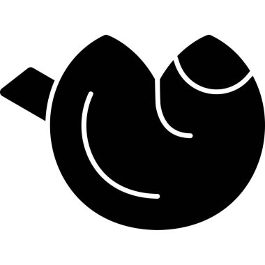 Kahve çekirdeği simgesi, vektör illüstrasyonu, beyaz arkaplanda siyah işaret