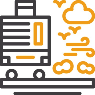 veri bulut veri simgesi ana hat biçiminde