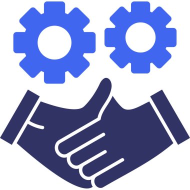 Takım çalışması. Web simgesi basit illüstrasyon