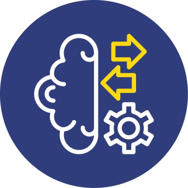 Bir dişli simgesini vektör çizim