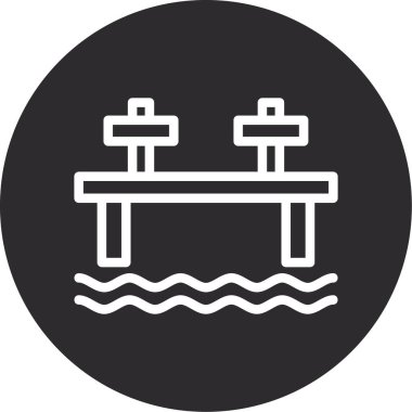 Havuzu simge vektör çizim