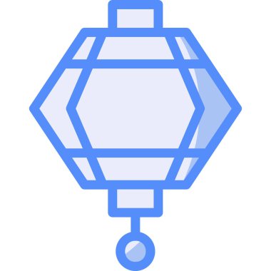 Mavi cam simgenin vektör illüstrasyonu