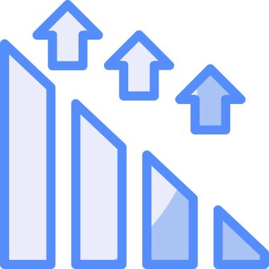 Okun aşağıdaki çizelgesi simgesi - taslak biçimi