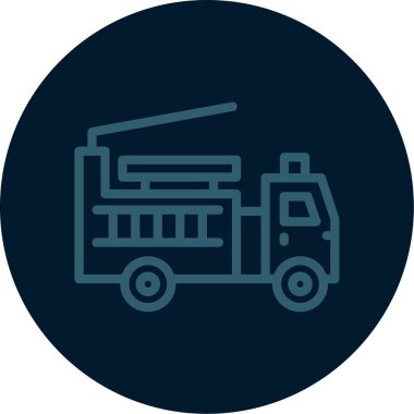 Kamyon simgesinin vektör illüstrasyonu