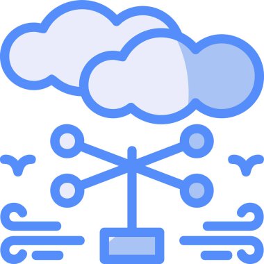 Bulut Veri Ağı simgesi - taslak biçimi