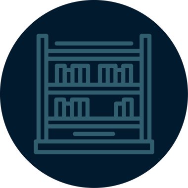 Mobilyaların vektör illüstrasyonu, simge