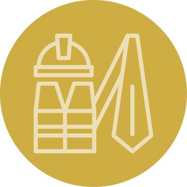 Bir çadır simgesinin vektör illüstrasyonu