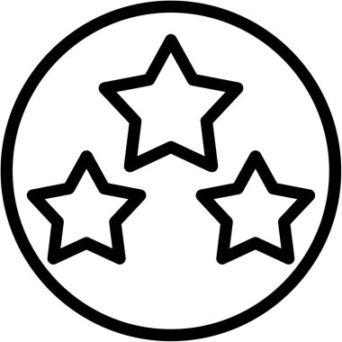 Yıldızlar. Web simgesi basit tasarım