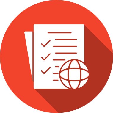 Belge. Web simgesi basit illüstrasyon