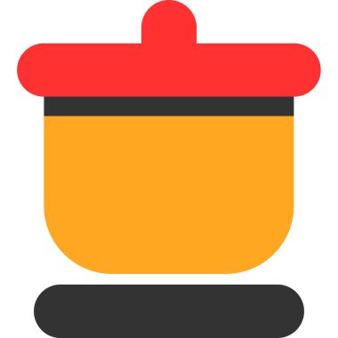 torba pişirme simgesi düz stil