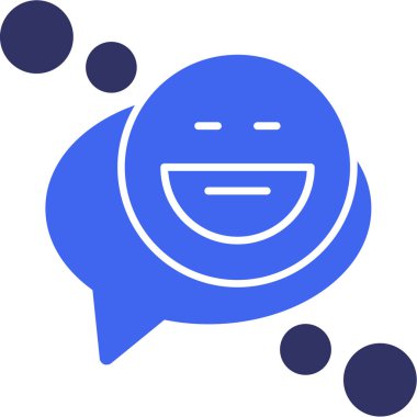 Mutluyum. Web simgesi basit illüstrasyon