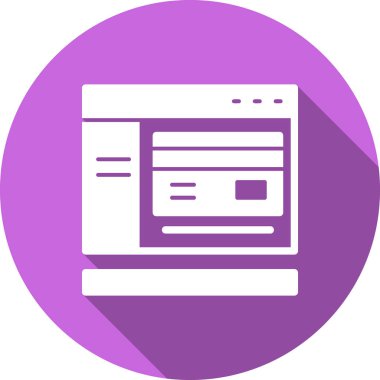 tarayıcı pencere simgesi vektör illüstrasyonu