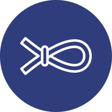 Bir ip simgesinin vektör illüstrasyonu