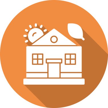 Ev ikonu. vektör illüstrasyonu