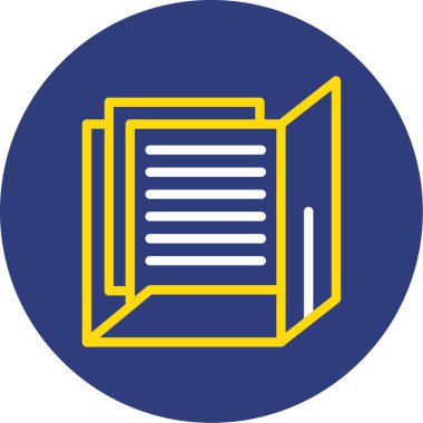 Belge simgesinin vektör illüstrasyonu