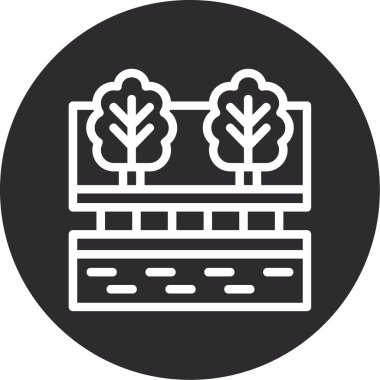 Ağaç simgesinin vektör illüstrasyonu