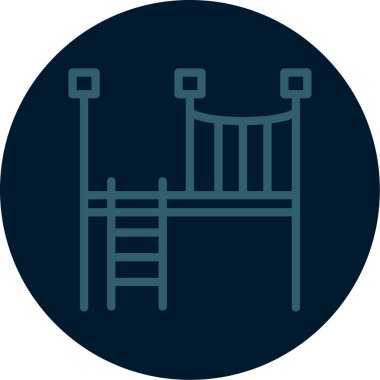 oyun alanı simgesi soyut arkaplanda izole edildi